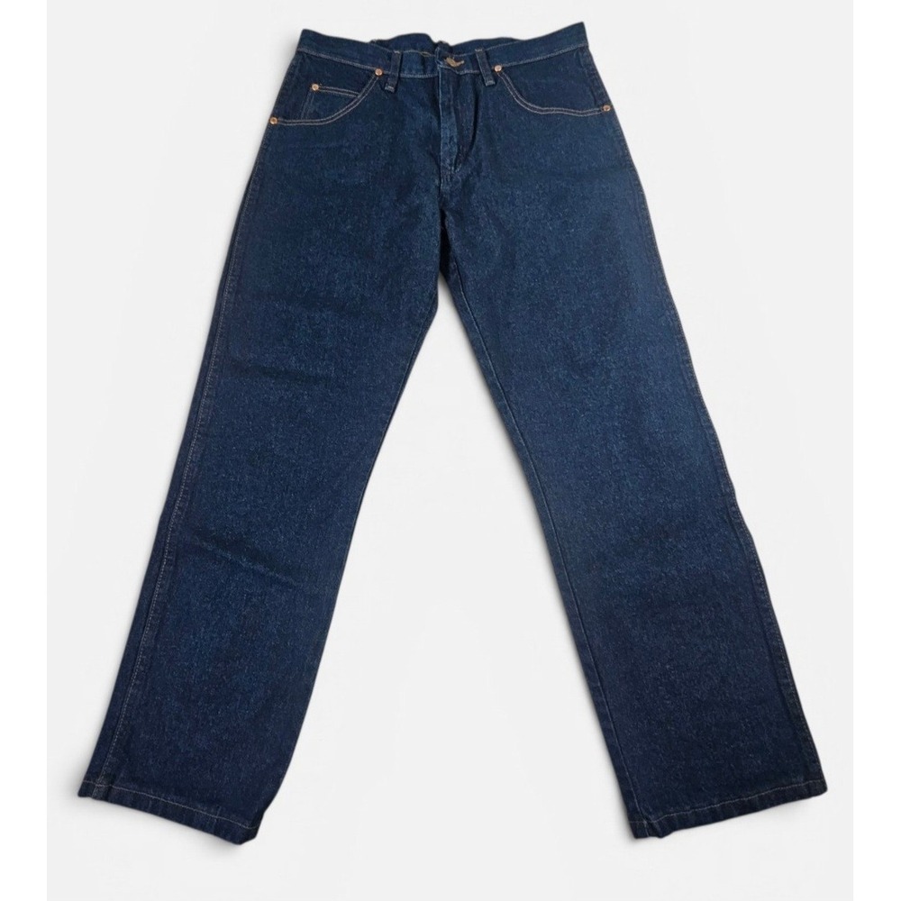 Wrangler Cowboy Cut Relaxed Fit Jeans Mens 34x30 Dark Indigo Denim 1031MWZPW NEW